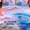 Dolphin Printed Double Bed Sheet With 2 Pillow Covers (DBS28) Dolphin Printed Double Bed Sheet With 2 Pillow Covers (DBS28)