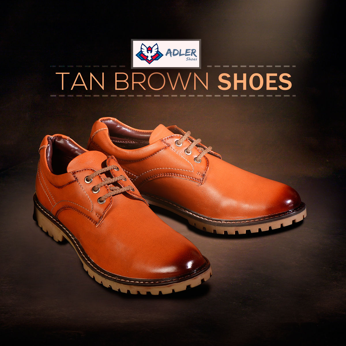 Buy Adler Tan Brown Shoes Online at Best Price in India on