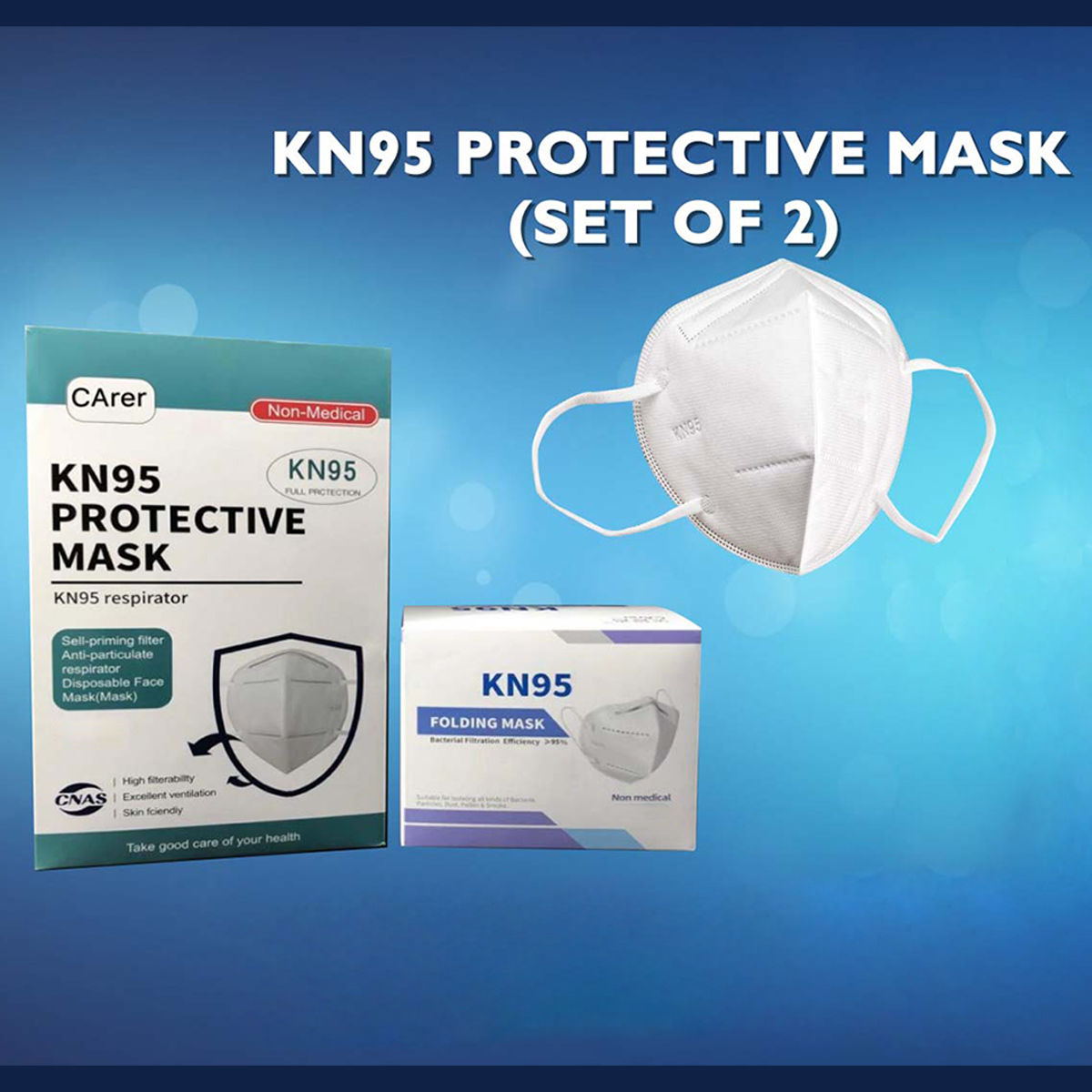 Buy Set of 2 KN95 Protective Mask Online at Best Price in India on