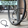 Anti Theft Bike & Helmet Cable Lock With Alarm (ATL4)