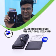 Smart Card Holder with Free Multi-tool Steel Card (AMW4)