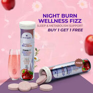 Night Burn Wellness Fizz Sleep & Metabolism Support Buy 1 Get 1 Free (NUTRA4)