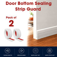 Door Bottom Sealing Strip Guard - Pack Of 2