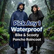 Pick Any 1 Waterproof Bike And Scooty Poncho Raincoat (FCPC1)