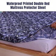 Water Proof Printed Double Bed Mattress Protector Sheet (DMP10)