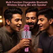 Multi-Function Chargeable Bluetooth Wireless Singing Mike With Speaker (BLS9)