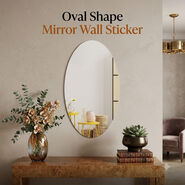 Oval Shape Mirror Wall Sticker (MWS3)