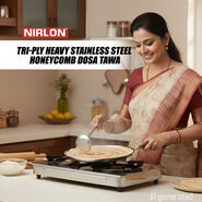 Triply Heavy Stainless Steel Honeycomb Dosa Tawa (1TPT1)