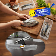 3 in 1 Fish Scaler + Free Fish Storage Containers (FS8)