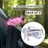 Decorative Wind Driven Aero Glider Light - Pack of 2 (CWL3)