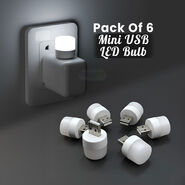 Mini Usb Led Bulb Pack of 6 (LL11)