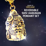 Reversible Shiv-Hanuman Pendant Set (RSHPN11)