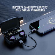 Wireless Bluetooth Earpods With Inbuilt Power Bank (TWS87)