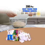 200 Pcs Keep Fresh- Food Storage Covers (FSC)