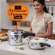 5 Ltr + 3 Ltr Pressure Cooker Combo (2PC2)