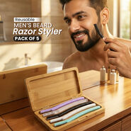 Reusable Mens Beard Razor Styler Pack of 5 (5BR)