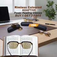 Premium Coloured Adaptive Power Reading Glasses Buy1 Get2 Free (3CORG6)