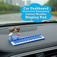 Car Dashboard Decorative Emergency Contact Number Display Pad (CDM3)