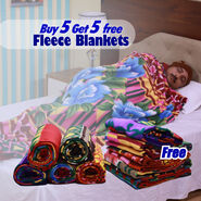 Buy 5 Get 5 Fleece Blankets (B5G531)