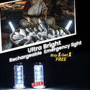 Ultra Bright Rechargeable Emergency Light B1G1 (LL22)