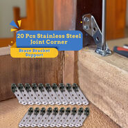 20 Pc Stainless Steel Joint Corner Brace Bracket Support (SCB1)