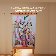 3D Printed Radha Krishna Curtain (CU15)