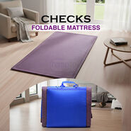 Checks Foldable Mattress (FDM5)