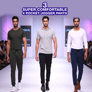 3 Super Comfortable Jogger Pants For Men (3SPT18)