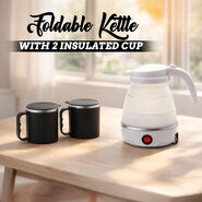 Foldable Kettle with 2 Insulated Cup (CM3)
