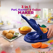 3 In1 Puri Kachori & Gujiya Maker - Holi Special (PKG17)