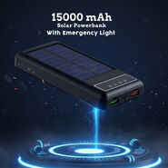 15000 MAh Solar Powerbank With Emergency Light (PB36)