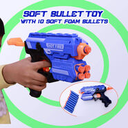 Bullet Shooting Toy with 10 Safe Soft Foam Bullets (SBG)