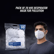 Pack of 20 N95 Respirator Mask For Pollution (20N)
