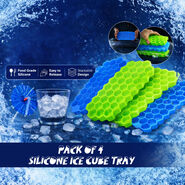 Pack of 4 Silicone Ice Cube Tray (ICT4)