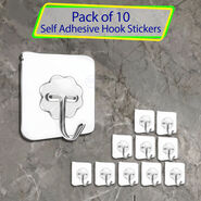 Pack of 10 Self Adhesive Hook Stickers (10HS)