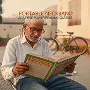 Portable Neckband Adaptive Power Reading Glasses (NORG)