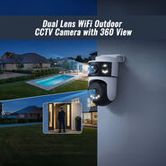 Dual Lens WiFi Outdoor CCTV Camera With 360 View (CCTV34)