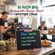 16 Inch Big Rechargeable Message Board With Stand (MCLB3)