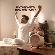 Vintage Metal Twin Bell Table Alarm Clock (VAC1) - Pick Any 1