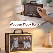 Wooden Piggy Bank (WPB6)
