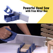 Hand-Powered Steel Mitre Box With Hand Saw (MHS1)