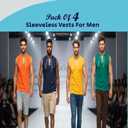 Pack of 4 Sleveless Vests For Men (4SL1)