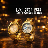 Mens Golden Watch - B1G1 (2MW19)