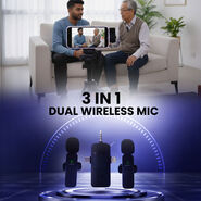 3 In 1 Dual Wireless Mic (PWM 4)