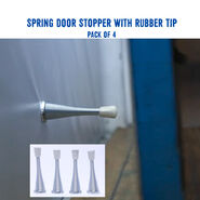 Spring Door Stopper with Rubber Tip (DS5)