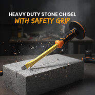 Heavy Duty Stone Chisel With Safety Grip (DSC1)