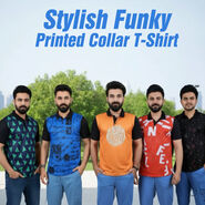 Pack of 5 Stylish Printed Color T-Shirt (5PT28)