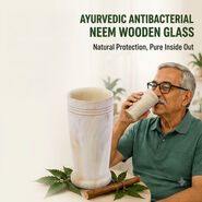 Ayurvedic Antibacterial Neem Wooden Glass (NUTRA37)