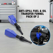 Anti-Spill Fuel & Oil Transfer Funnel Pack of 2 (FTP2)