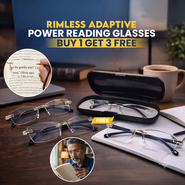 Rimless Adaptive Power Reading Glasses B1G3 Free (4ORG14)